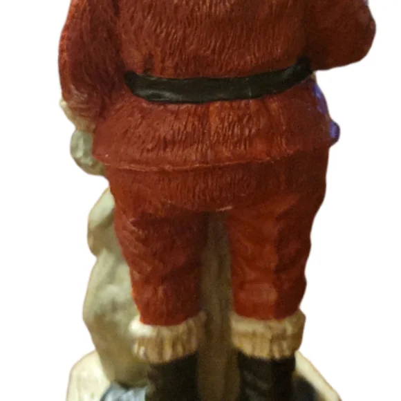 Vtg 1991 Stamped Santa Claus Christmas Story Good & Naughty List Statue Figurine - Picture 5 of 8